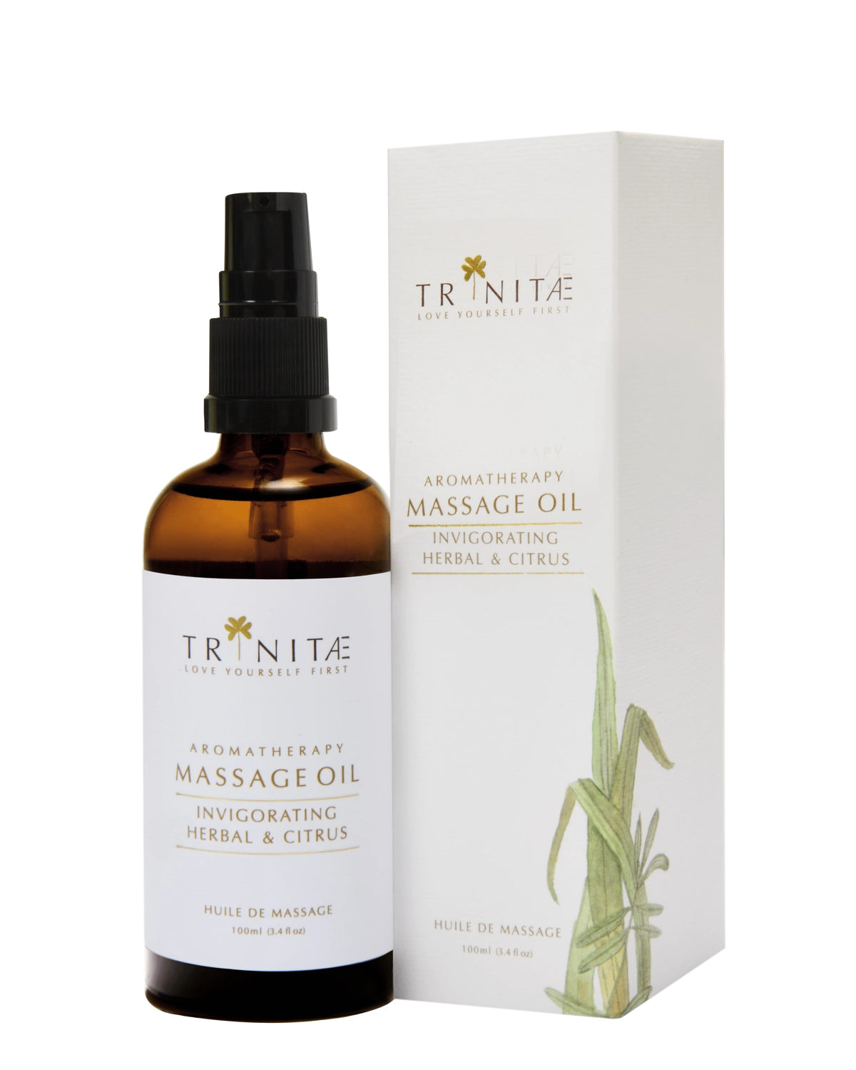 Aromatherapy Massage Oil Invigorating Herbal Blend