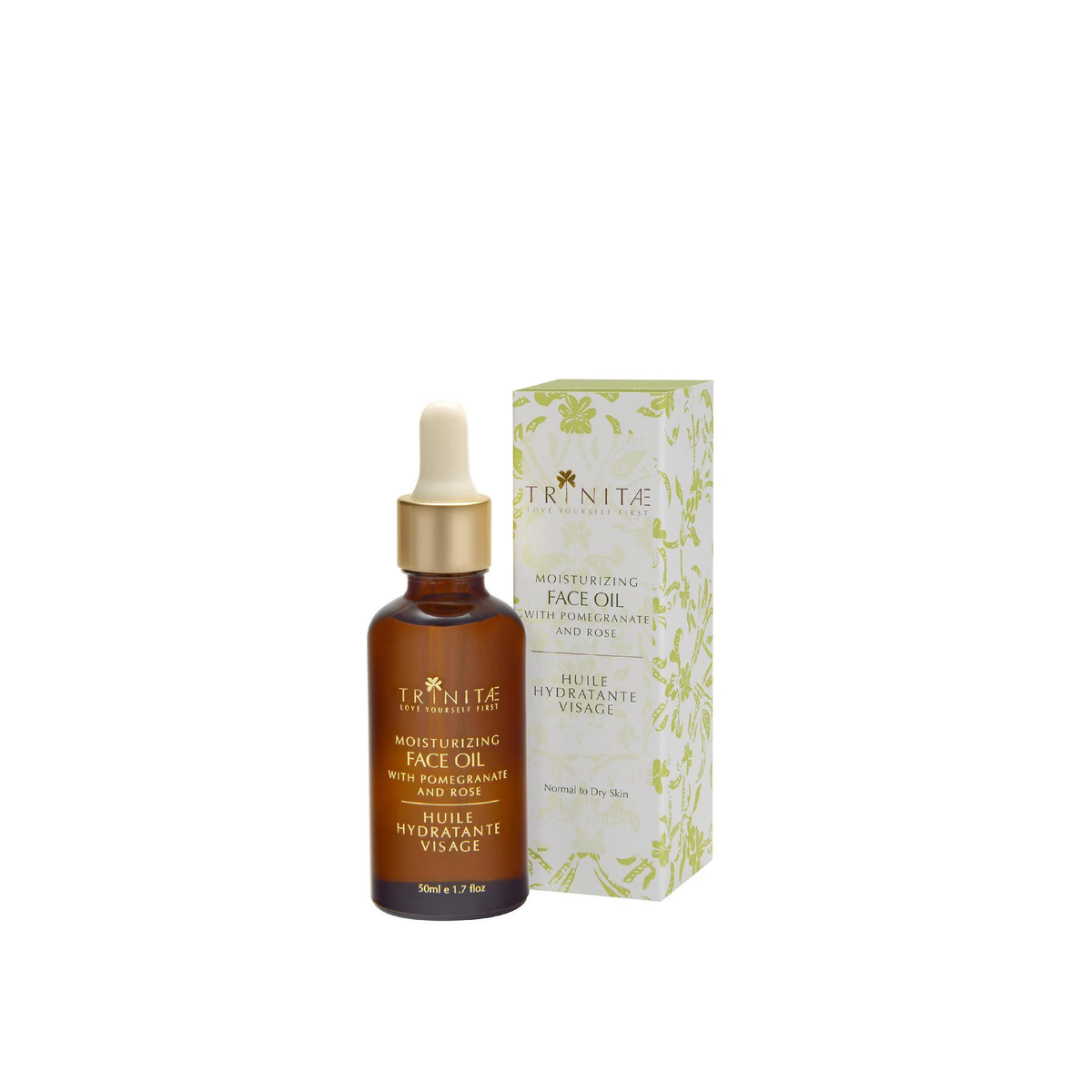 Moisturizing Face Oil With Pomegranate & Rose – Trinitae