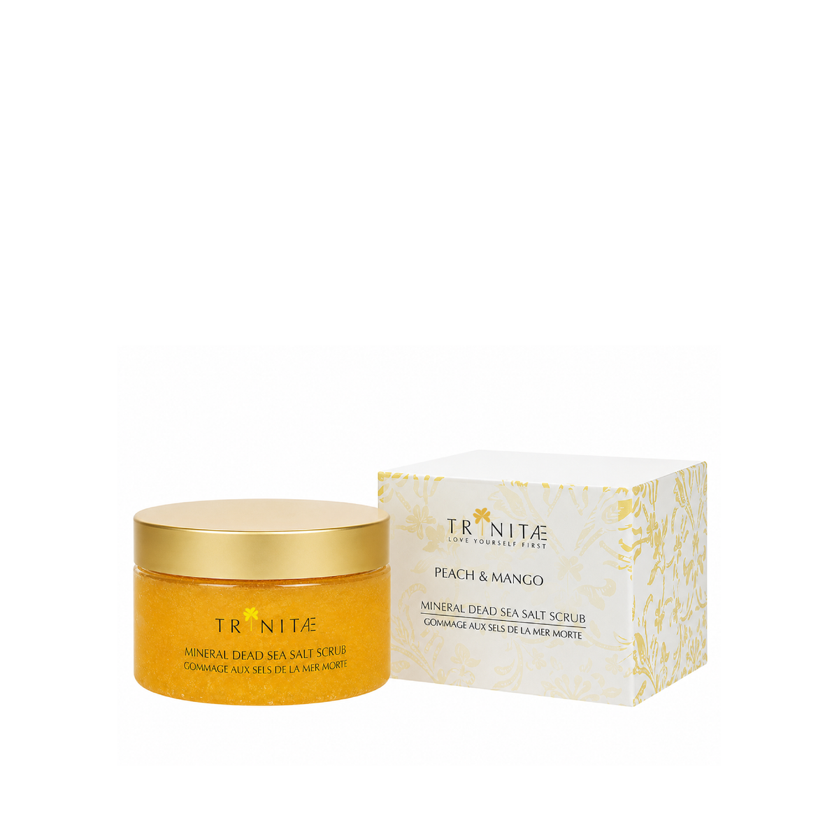 Peach & Mango Mineral Dead Sea Salt Scrub – Trinitae