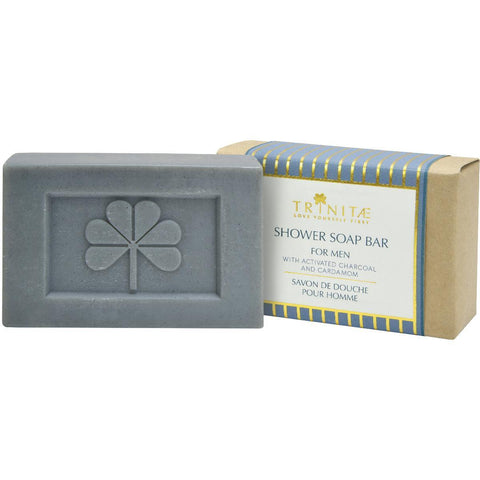 Shower Soap Bar For Men With Activated Charcoal And Cardamom